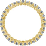 14K Yellow 7/8 CTW Lab-Grown Diamond  Eternity Band