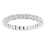 14K White 7/8 CTW Lab-Grown Diamond  Eternity Band