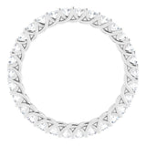 14K White 9/10 CTW Lab-Grown Diamond  Eternity Band