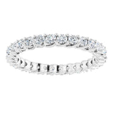 14K White 9/10 CTW Lab-Grown Diamond  Eternity Band