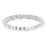 Platinum 9/10 CTW Lab-Grown Diamond  Eternity Band
