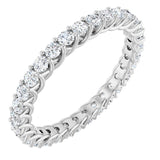 14K Rose 1 7/8 CTW Lab-Grown Diamond  Eternity Band