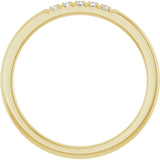 14K Yellow .08 CTW Lab-Grown Diamond French-Set Anniversary Band
