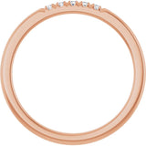 14K Rose .08 CTW Lab-Grown Diamond French-Set Anniversary Band