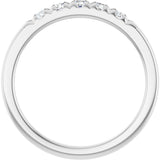 14K White 1/3 CTW Lab-Grown Diamond French-Set Anniversary Band