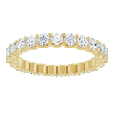 14K Yellow 1 3/8 CTW Natural Diamond Eternity Band Size 6