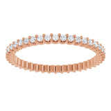 14K Rose 1 7/8 CTW Natural Diamond Eternity Band Size 6
