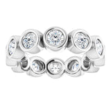 Platinum 1 1/6 CTW Natural Diamond Eternity Band