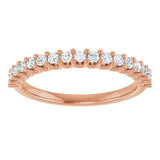 14K Rose 1/3 CTW Natural Diamond Anniversary Band