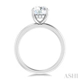1/20 ctw Circular Shape Round Cut Diamond Semi Mount Engagement Ring in 14K White Gold