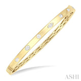 .75CTTW MIX DM BEZEL BANGLE YG 14K-G*