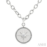 .05CTRDDM COMPASS MEDALLION PD SL-G+CH*