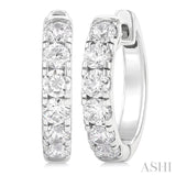 1.00CTRDDM ROUND DM HOOP ER WG 14K-G*