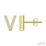 .10CTRDDM 'V' INITIAL ER 7.0MM YG 10K-S*