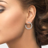 Diamond Fashion Hoop Earrings